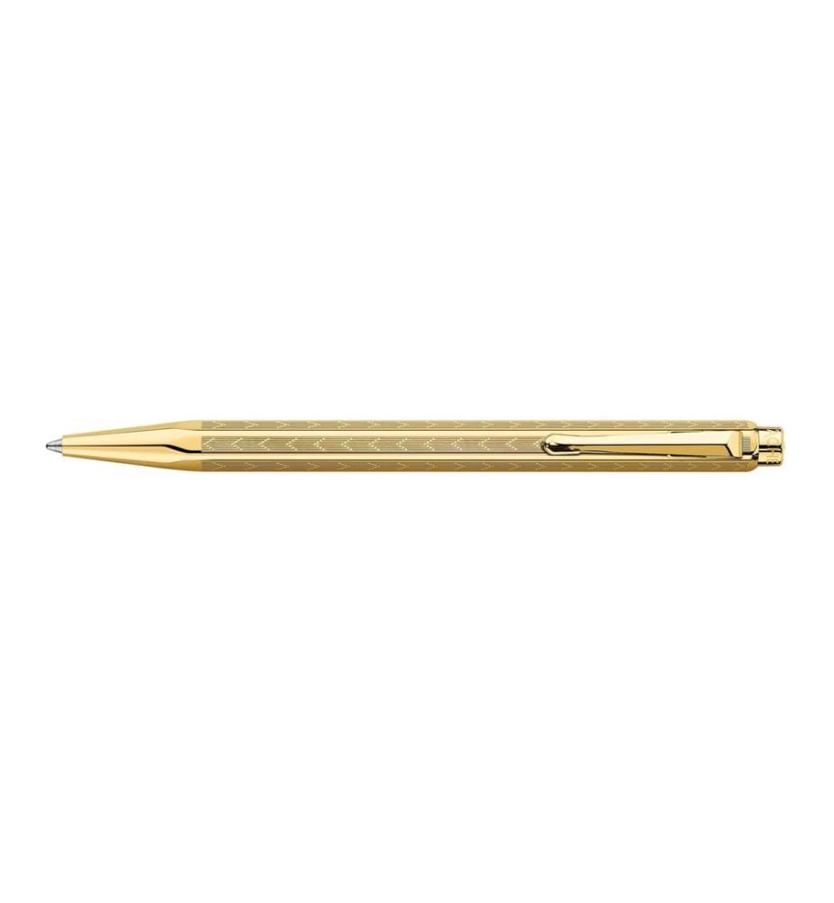 Caran d'Ache Kugelschreiber Ecridor Chevron vergoldet