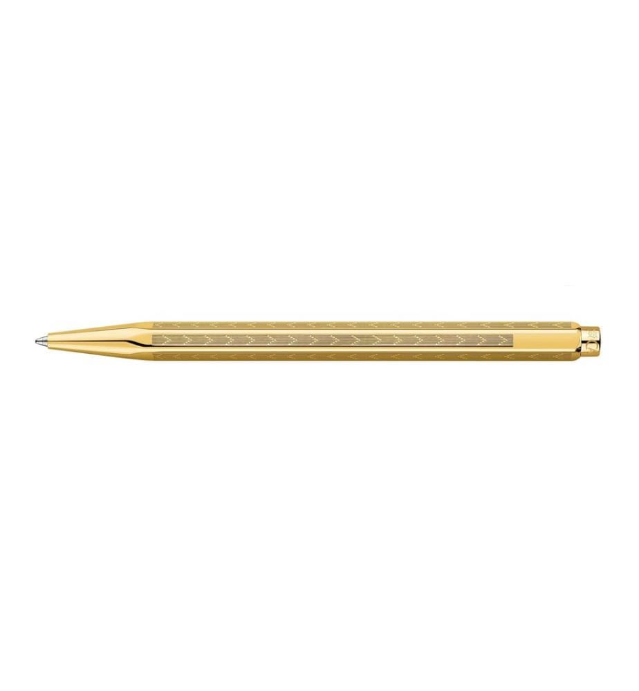 Caran d'Ache Kugelschreiber Ecridor Chevron vergoldet