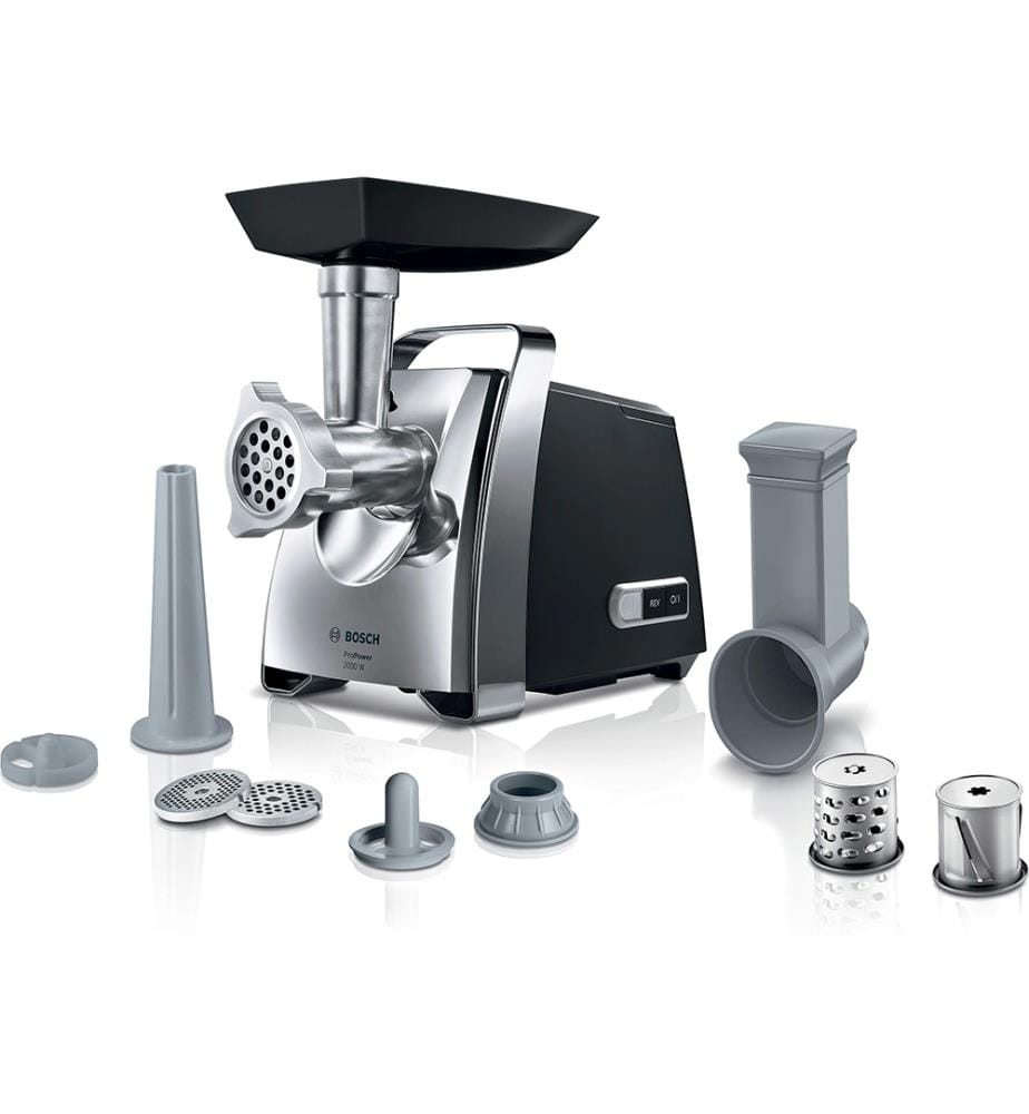 ProPower 2000 W Fleischwolf - Schwarz & Chrom