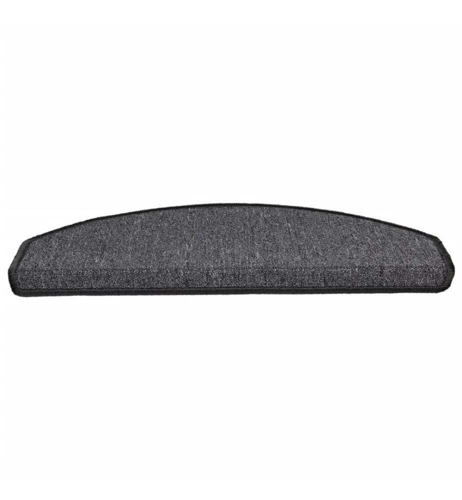 Stufenmatten 15 Stk. 65x24x4 cm Anthrazit Halbrund Gross