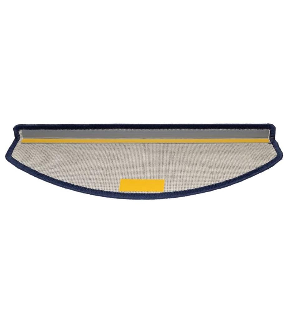 Tapis d'escalier 15 pcs Bleu 65x24x4 cm
