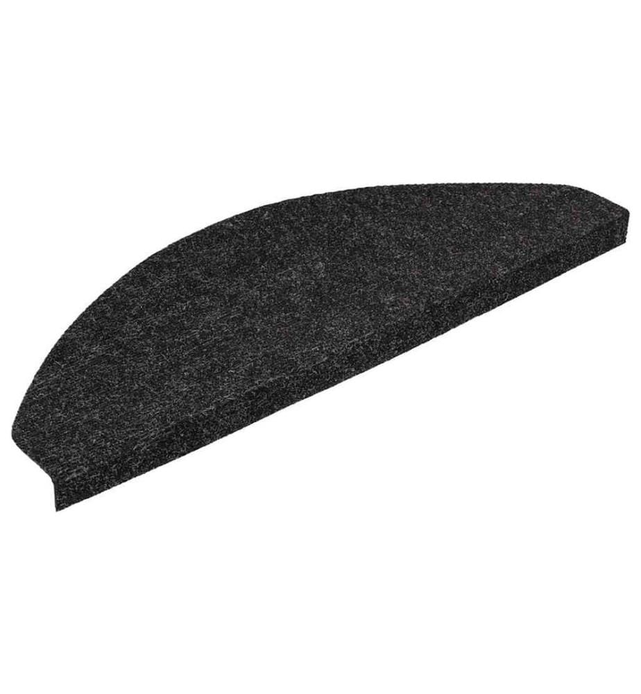 Tapis d'escalier autocollants 15 pcs 65x22,5x3,5 cm Anthracite