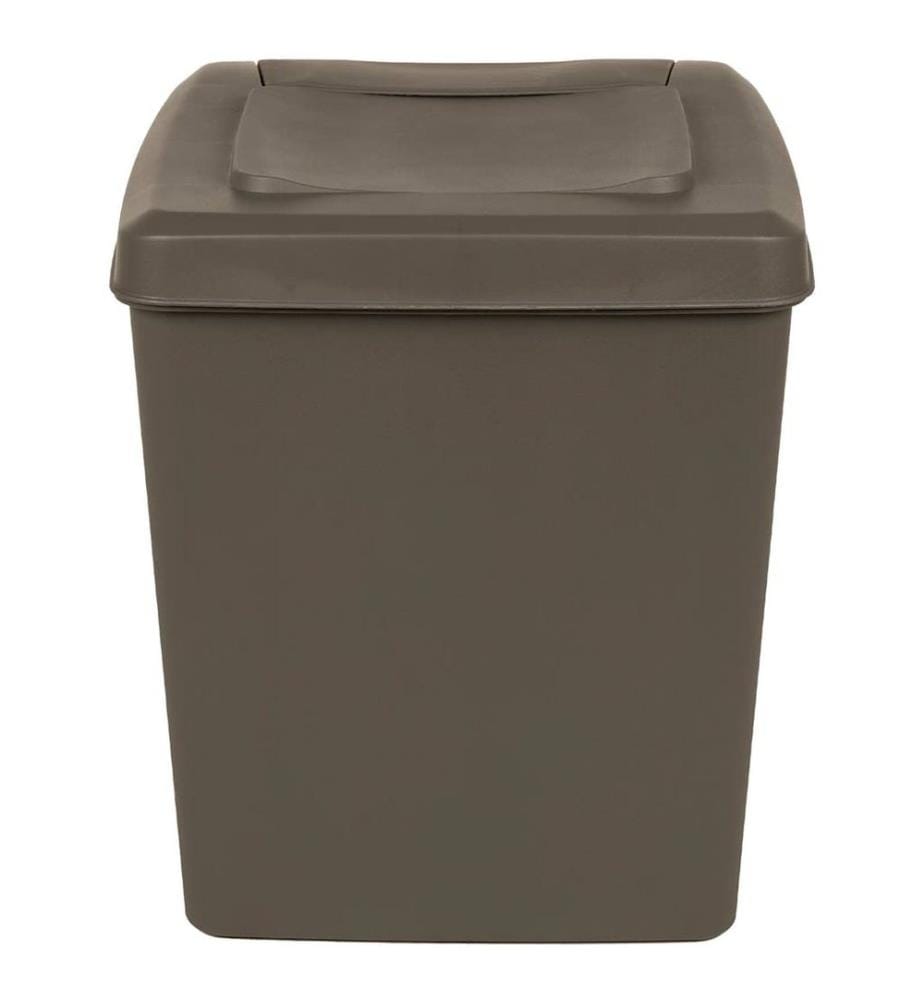 Poubelles à ordures empilables 3 pcs Gris 75 L Polypropylène