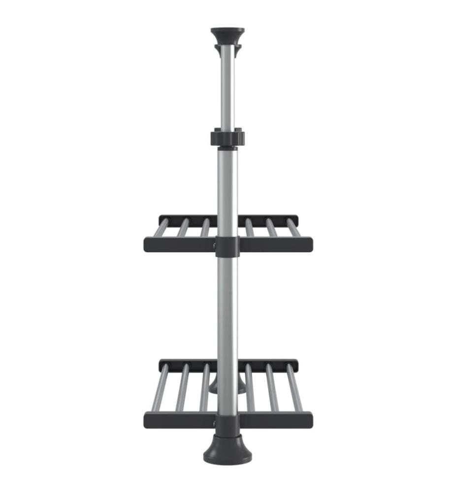 Küchenregal 50x25x(50-70) cm Aluminium