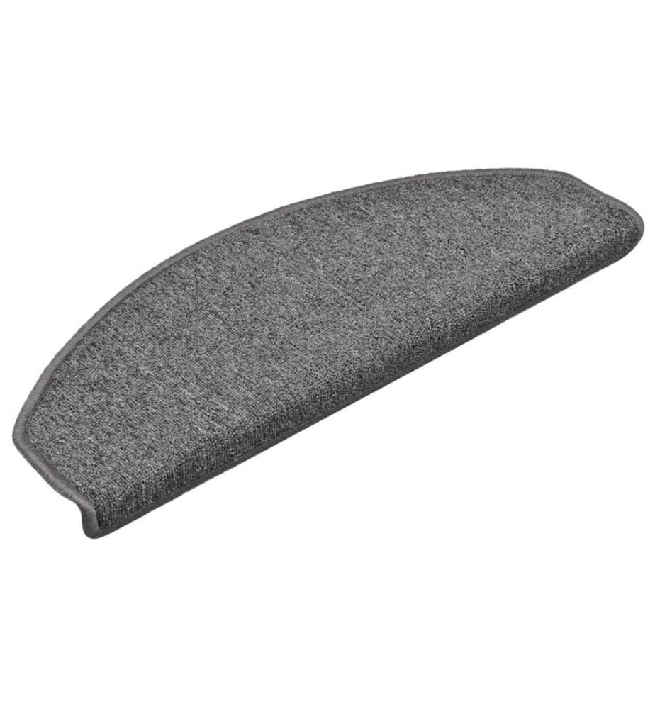 Stufenmatten 15 Stk. 65x24x4 cm Dunkelgrau Halbrund Gross