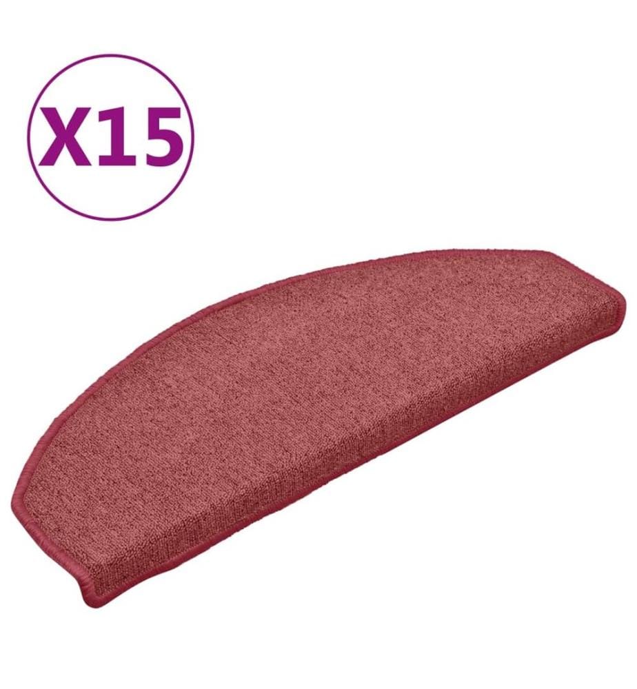 Stufenmatten 15 Stk. 65x24x4 cm Bordeaux Halbrund Gross