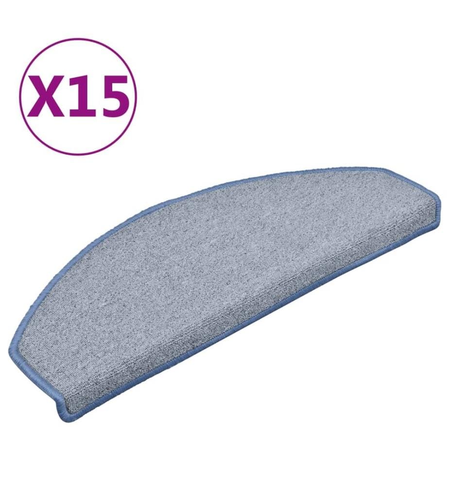 Stufenmatten 15 Stk. 65x24x4 cm Hellgrau und Blau Halbrund Gross