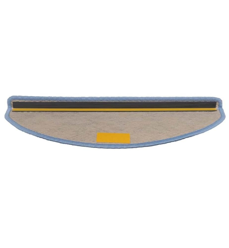 Treppenmatten Selbstklebend Sisal-Optik 15 Stk. 65x21x4 cm Blau