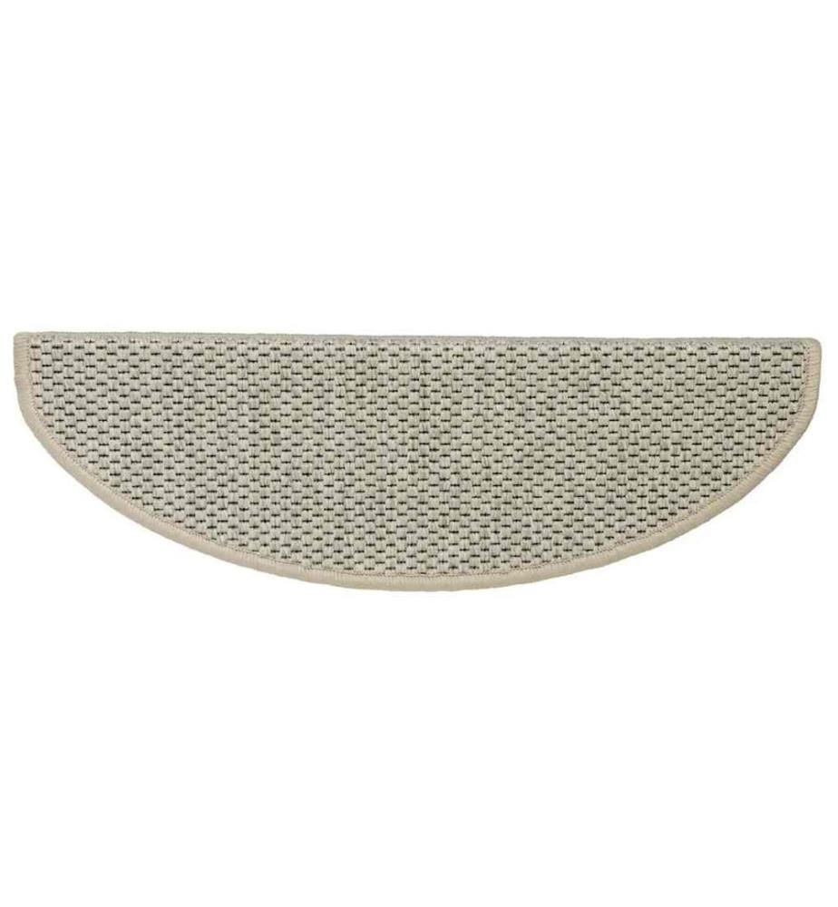 Treppenmatten Selbstklebend Sisal-Look 15 Stk 65x21x4 Hellbeige