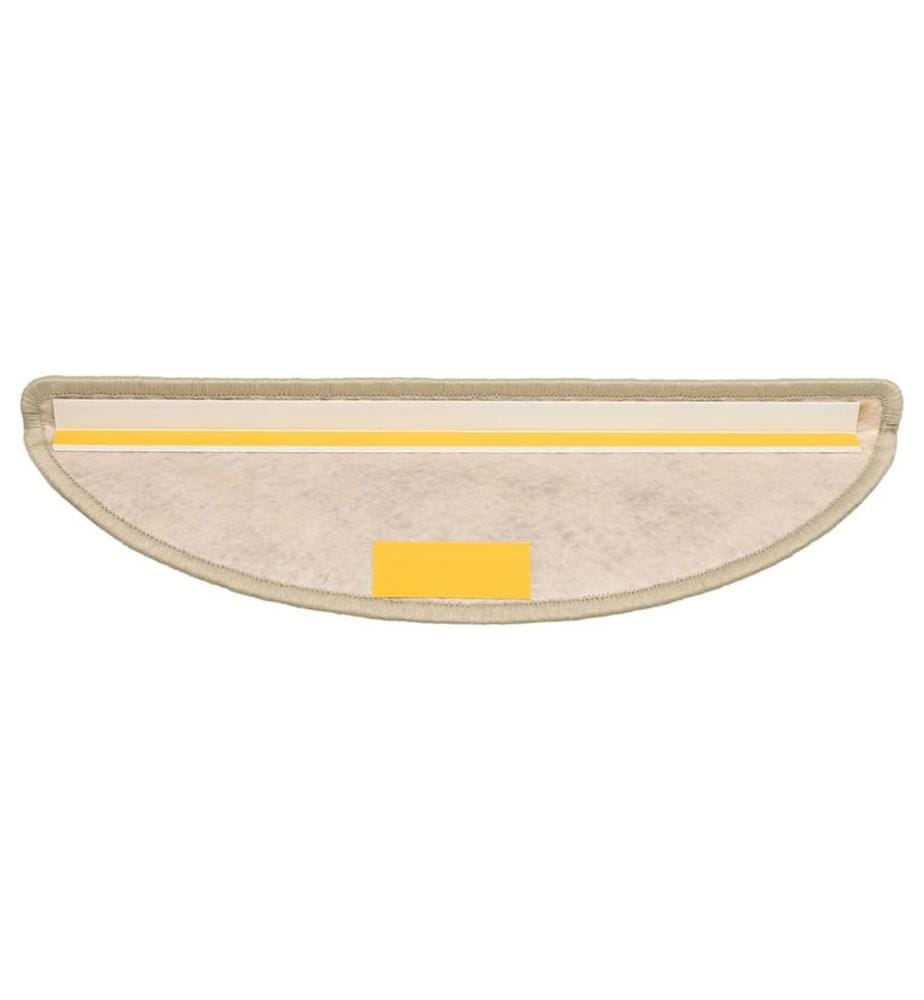 Treppenmatten Selbstklebend Sisal-Look 15 Stk 65x21x4 Hellbeige