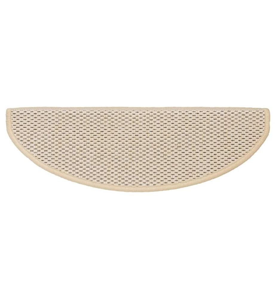 Treppenmatten Selbstklebend Sisal-Look 15 Stk. 65x21x4 Berber