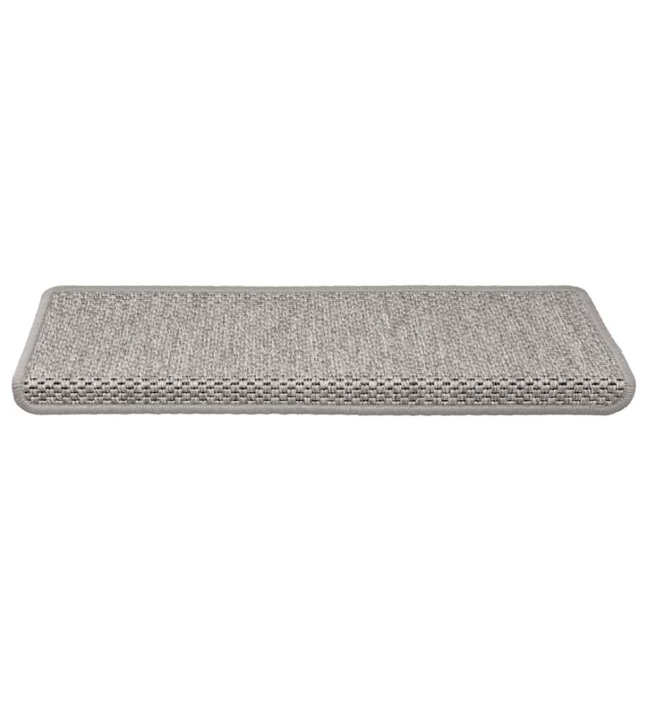 Treppenmatten Selbstklebend Sisal-Optik 15 Stk. 65x21x4 cm