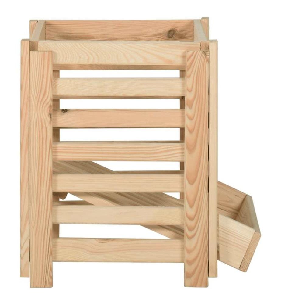 Boîte à pommes de terre 60x40x50 cm Bois de pin solide
