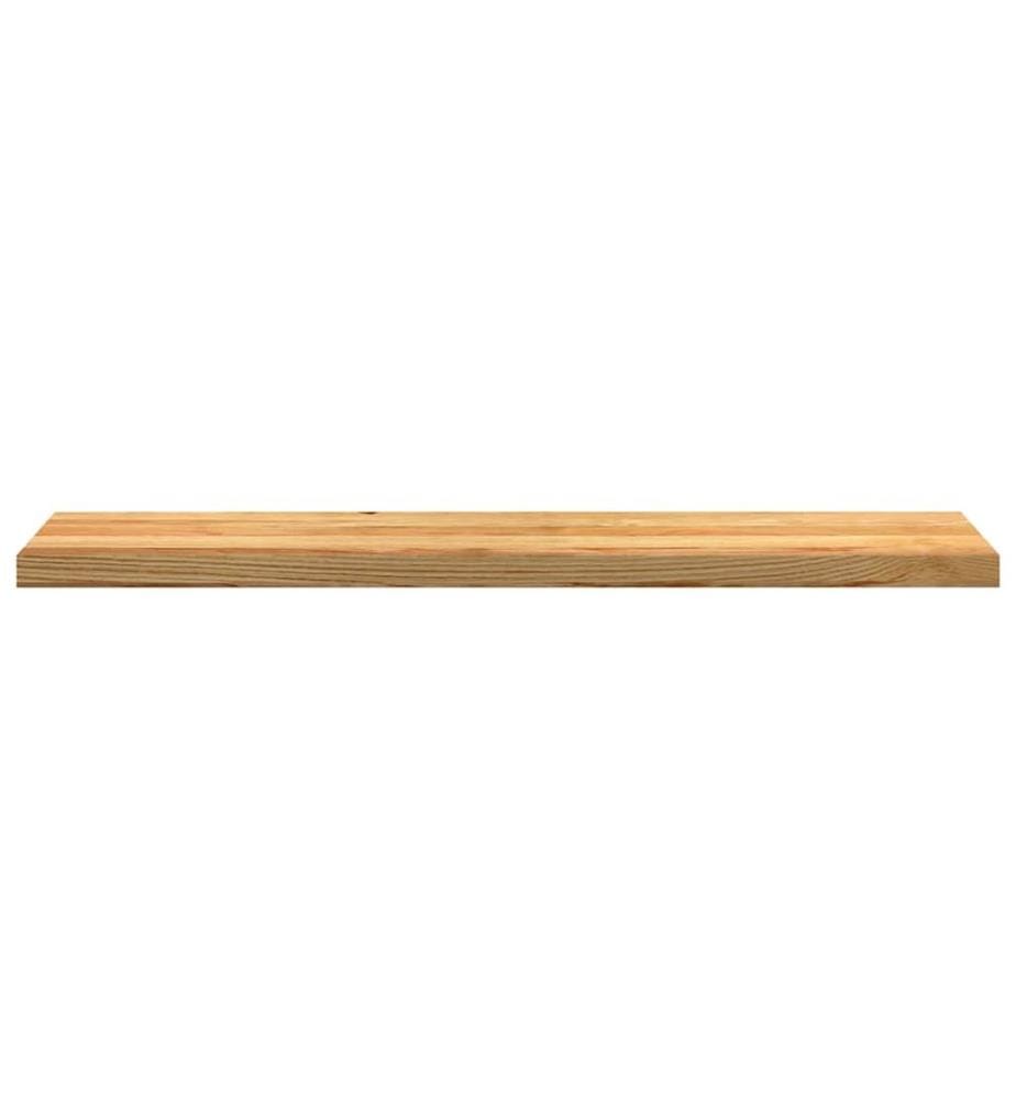 Marches d'escalier 2 pcs marron clair 120x25x2 cm chêne massif