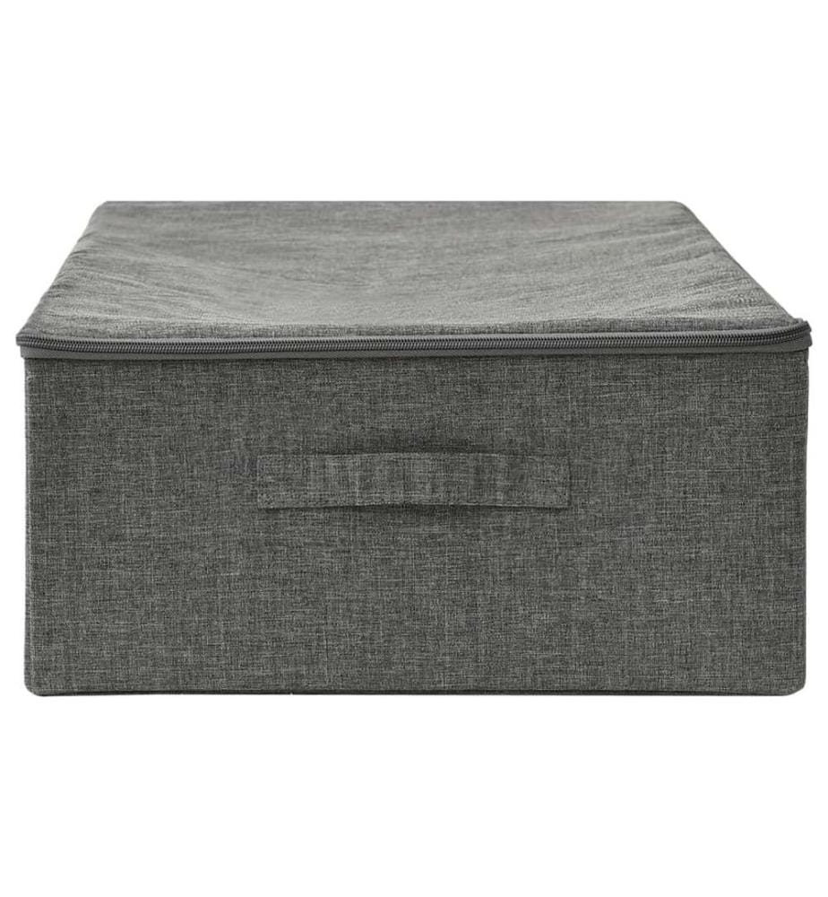 Aufbewahrungsbox Stoff 70x40x18 cm Anthrazit