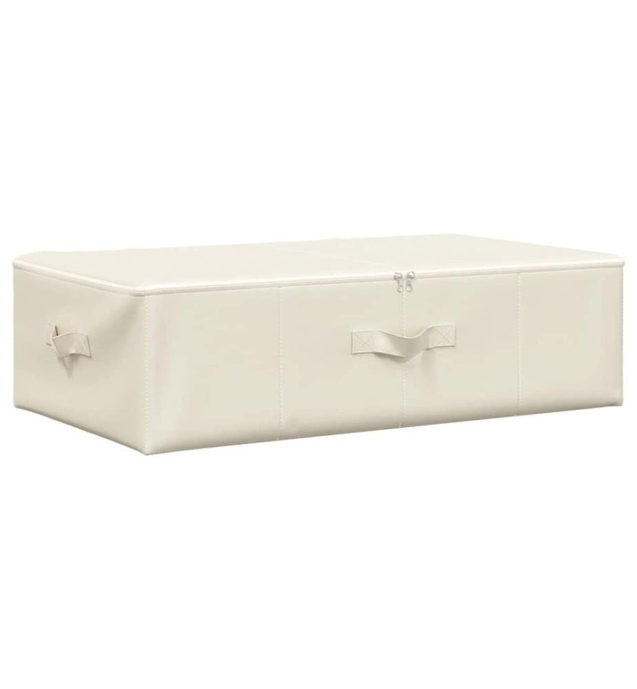 Aufbewahrungsbox Stoff 70x40x18 cm Creme