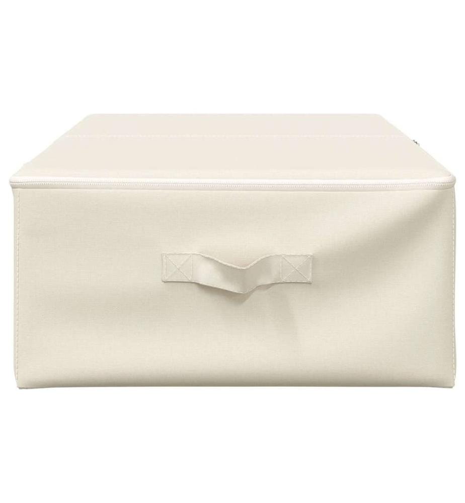 Aufbewahrungsbox Stoff 70x40x18 cm Creme