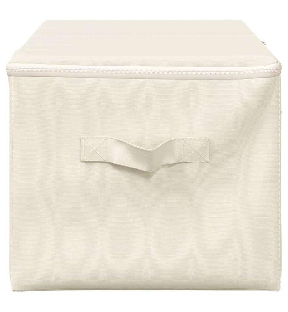 Aufbewahrungsboxen 2 Stk. Stoff 43x34x23 cm Creme