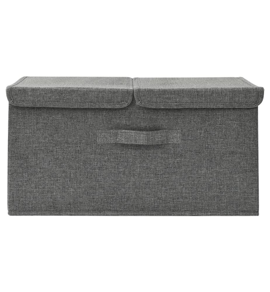 Aufbewahrungsbox Stoff 50x30x25 cm Anthrazit