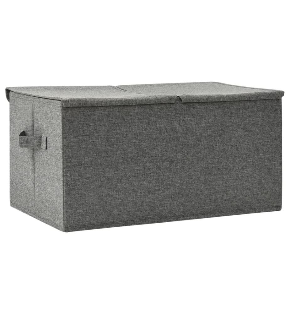 Aufbewahrungsbox Stoff 50x30x25 cm Anthrazit