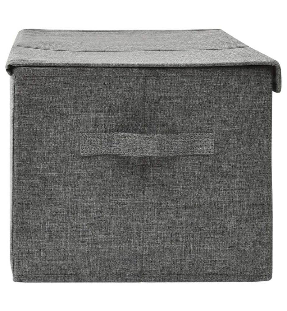 Aufbewahrungsbox Stoff 50x30x25 cm Anthrazit