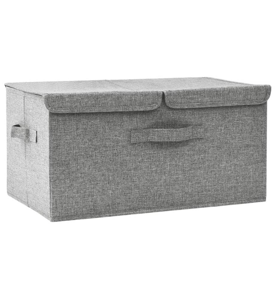 Aufbewahrungsbox Stoff 50x30x25 cm Grau