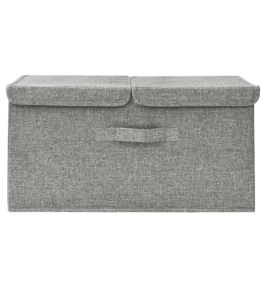 Aufbewahrungsbox Stoff 50x30x25 cm Grau