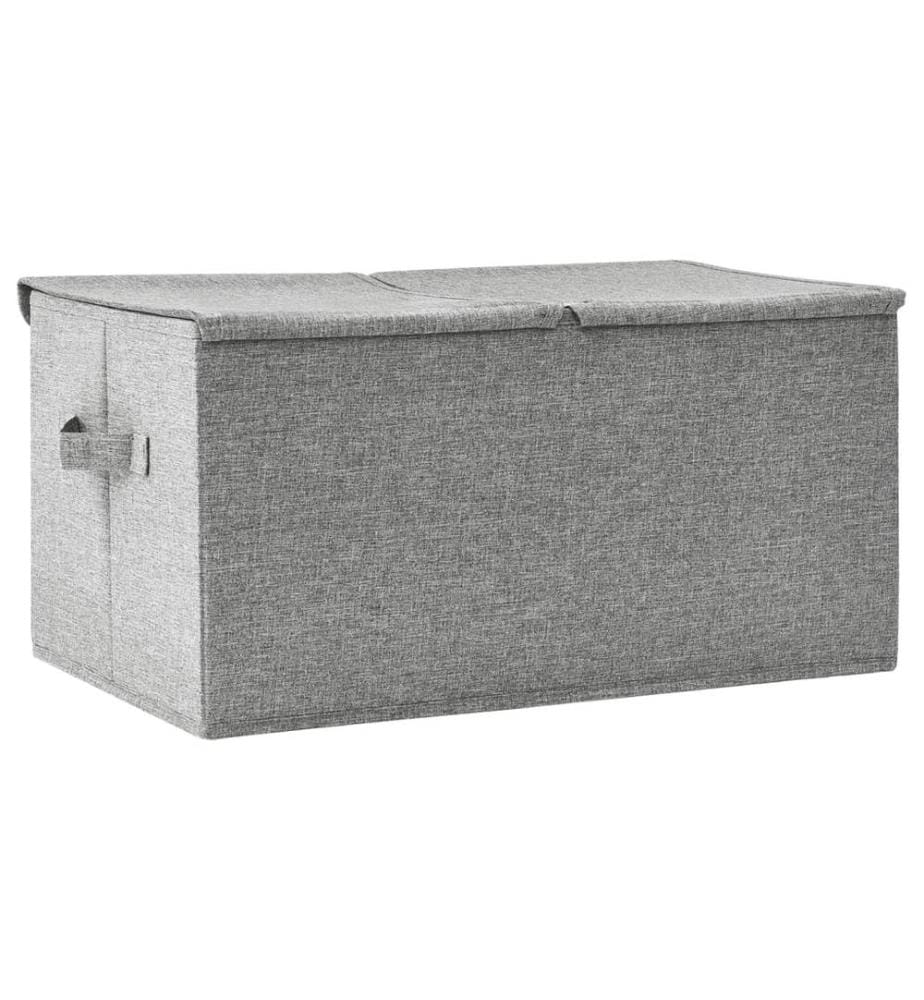 Aufbewahrungsbox Stoff 50x30x25 cm Grau
