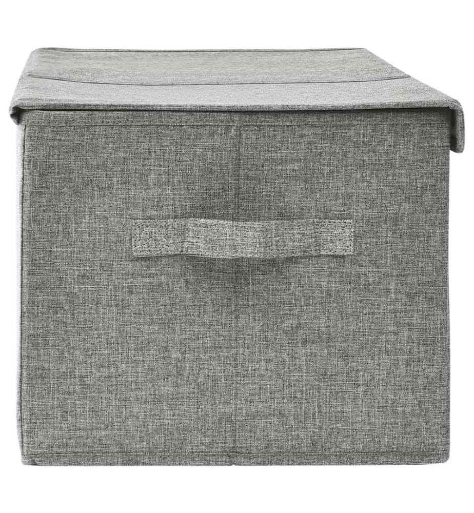 Aufbewahrungsbox Stoff 50x30x25 cm Grau