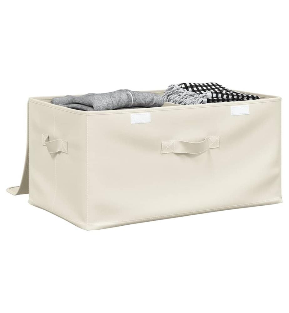 Aufbewahrungsbox Stoff 50x30x25 cm Creme