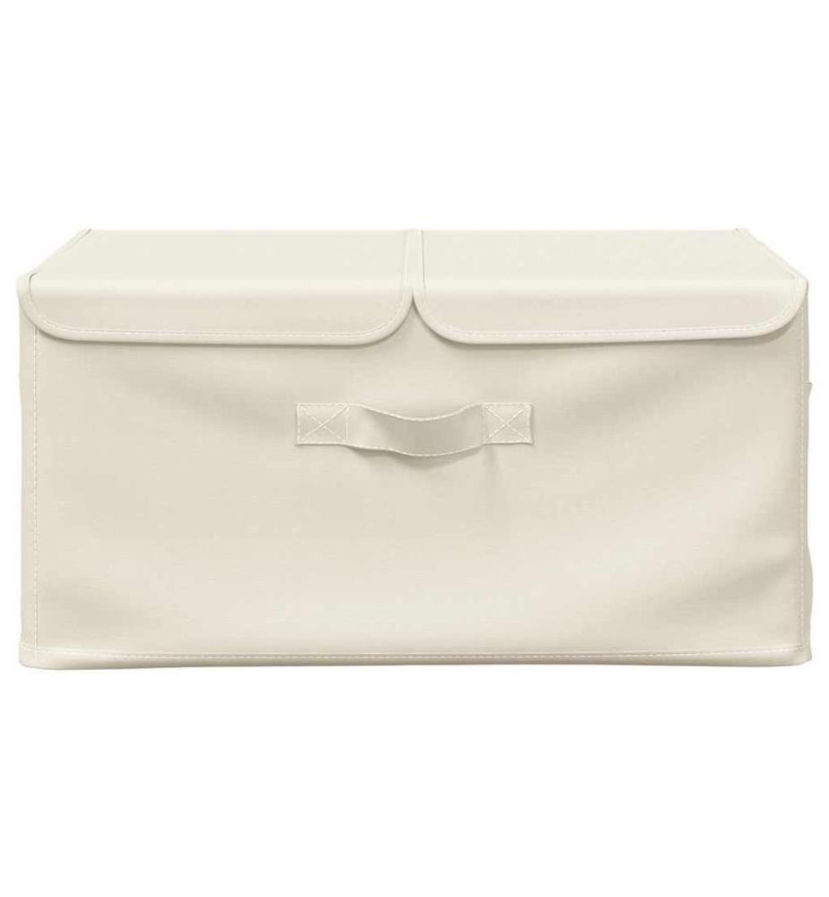 Aufbewahrungsbox Stoff 50x30x25 cm Creme
