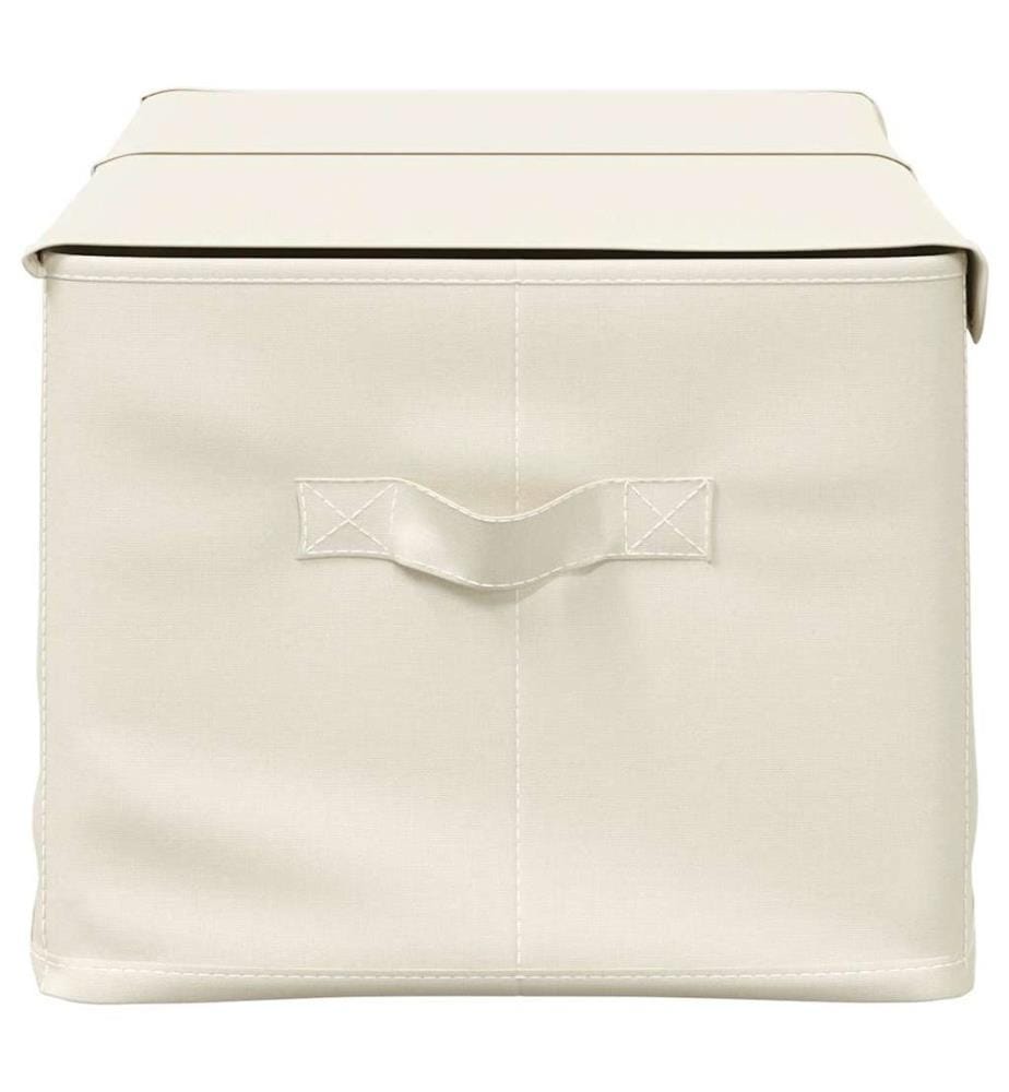 Aufbewahrungsboxen 2 Stk. Stoff 50x30x25 cm Creme