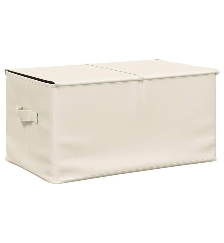 Aufbewahrungsboxen 2 Stk. Stoff 50x30x25 cm Creme