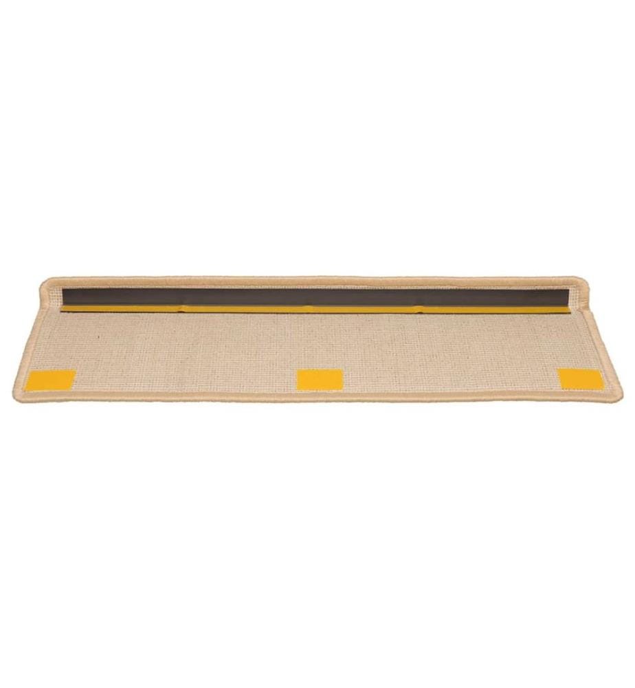 Stufenmatten 20 Stk. 65x21x4 cm Creme Rechteckiger Rand