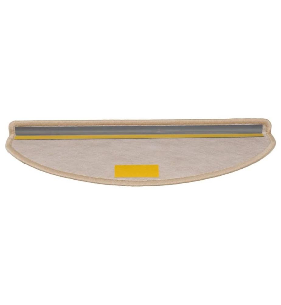 Tapis d'escalier autocollants 30 pcs 65x21x4 cm beige clair
