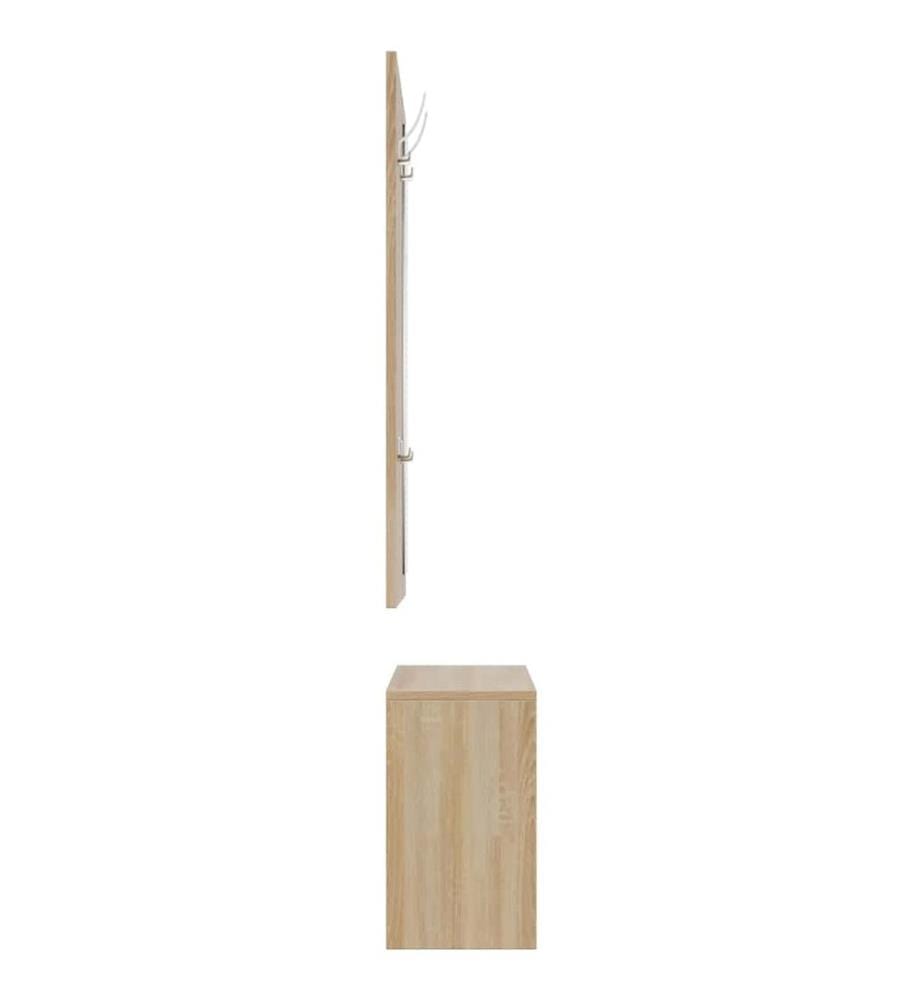 3-in-1 Schuhschrank-Set Sonoma-Eiche Holzwerkstoff
