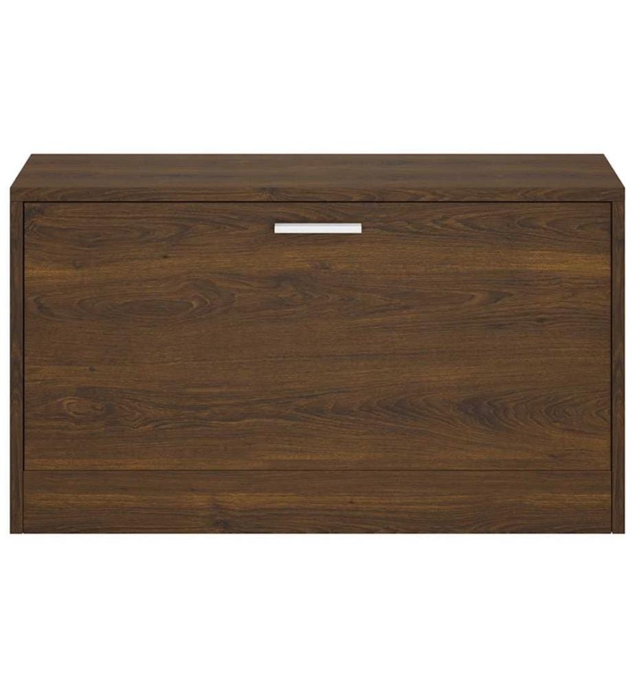 Schuhbank Braun Eichen-Optik 80x24x45 cm Holzwerkstoff