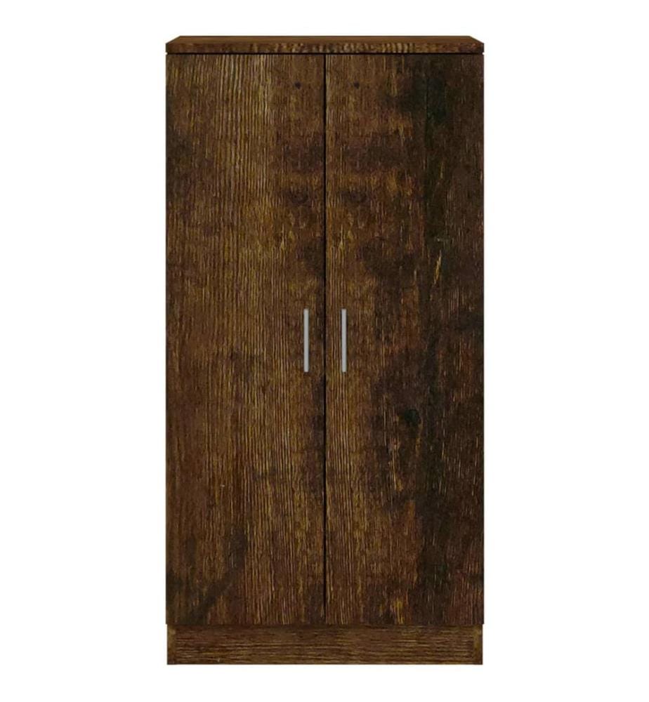 Schuhschrank Räuchereiche 55x35x108 cm Holzwerkstoff