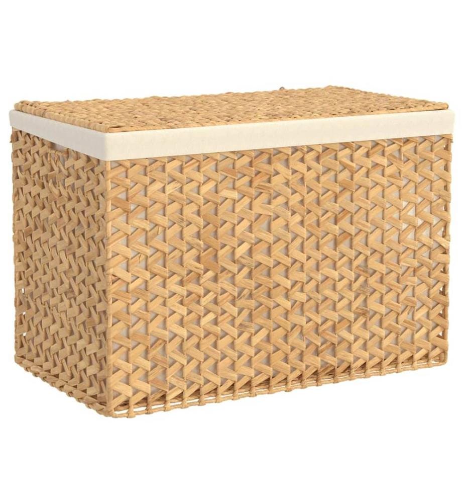 Wäschekorb mit 3 Fächern 75x42,5x52 cm Wasserhyazinthe