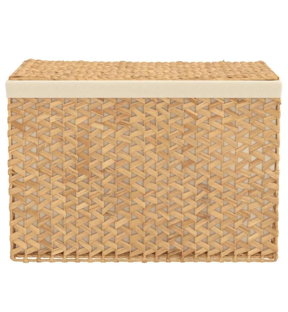 Wäschekorb mit 3 Fächern 75x42,5x52 cm Wasserhyazinthe