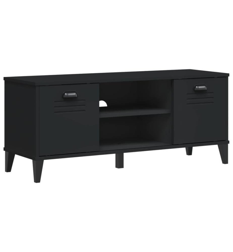 Schuhbank VIKEN Schwarz 106x35x45 cm Holzwerkstoff