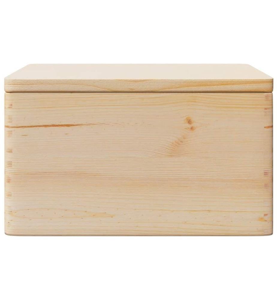 Holzkiste mit Deckel 40x30x23 cm Massivholz Kiefer