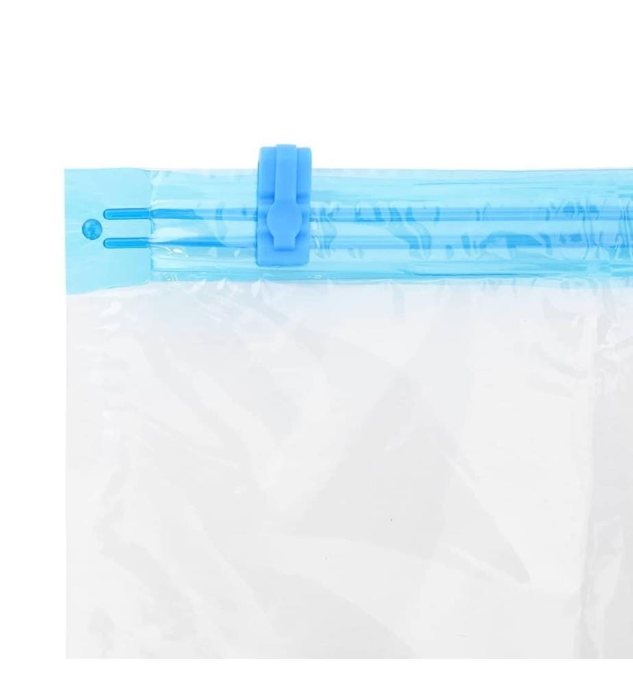Aufbewahrungstaschen 50 pcs Transparent und Blau 100 x 80 cm