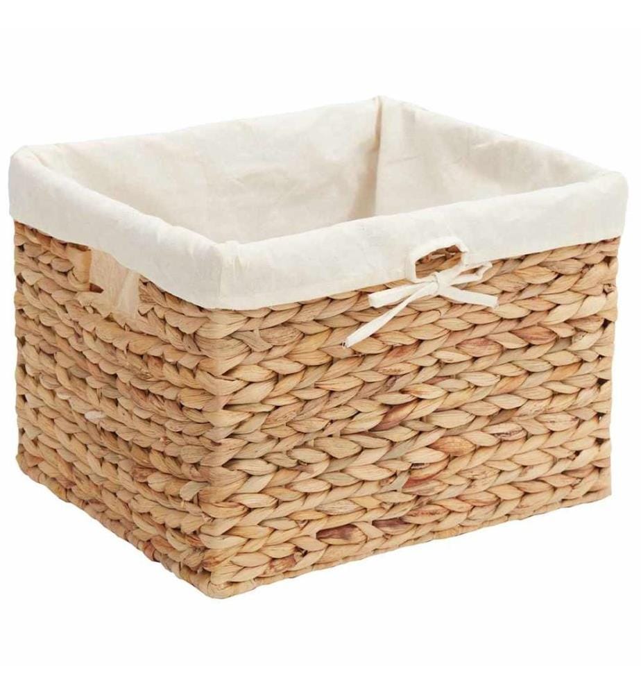 Paniers de rangement 3 pcs Naturel Jacinthe d'eau
