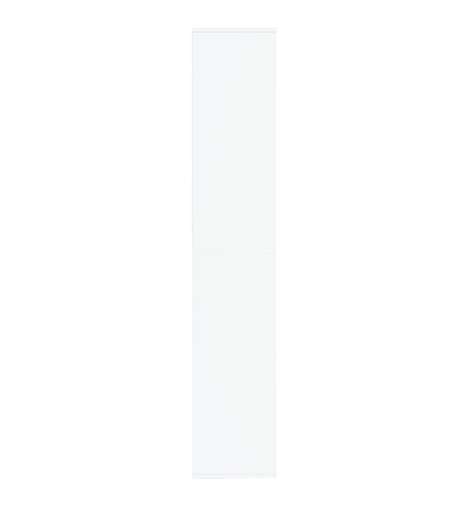 Schuhschrank Weiss 54x34x183 cm Holzwerkstoff