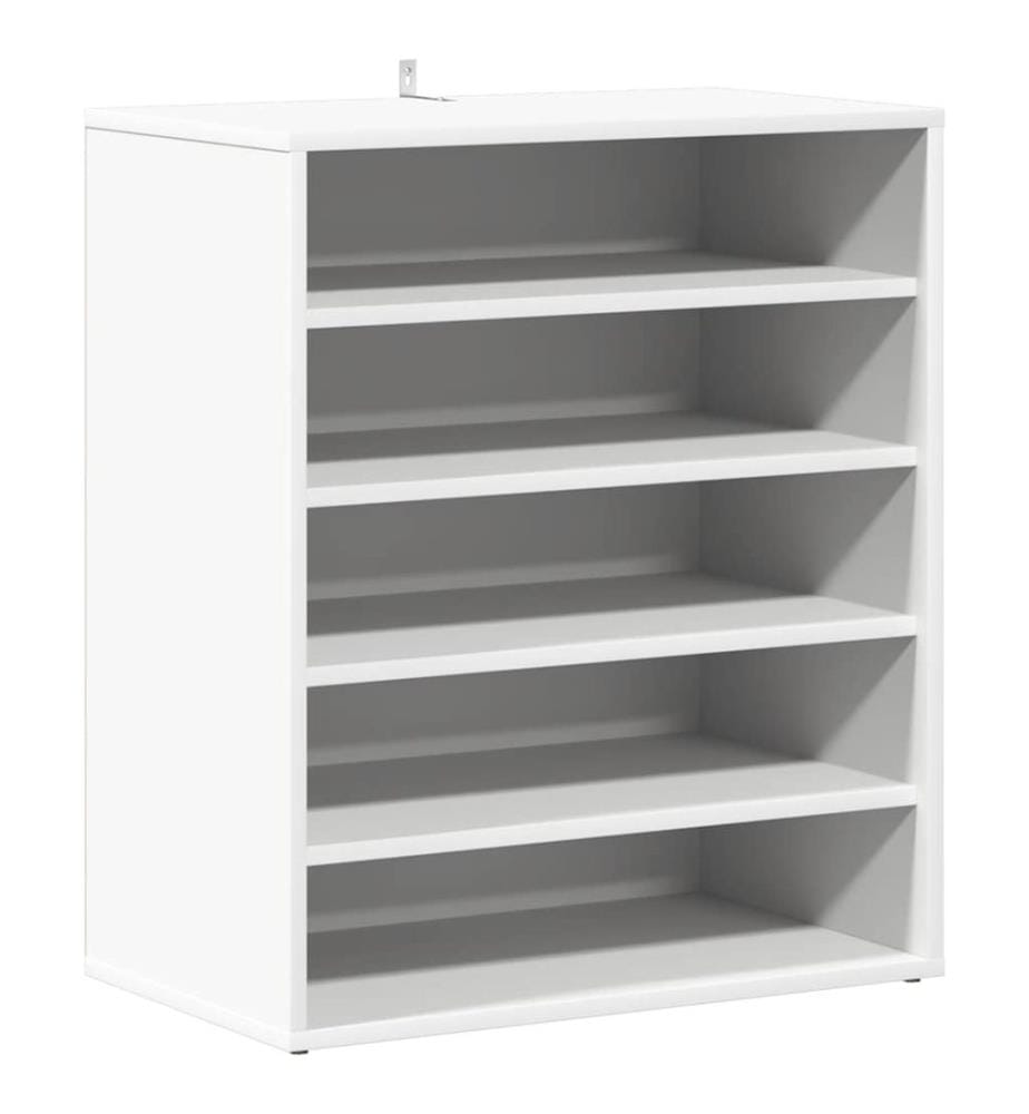 Schuhschrank Weiss 60x35x70 cm Holzwerkstoff