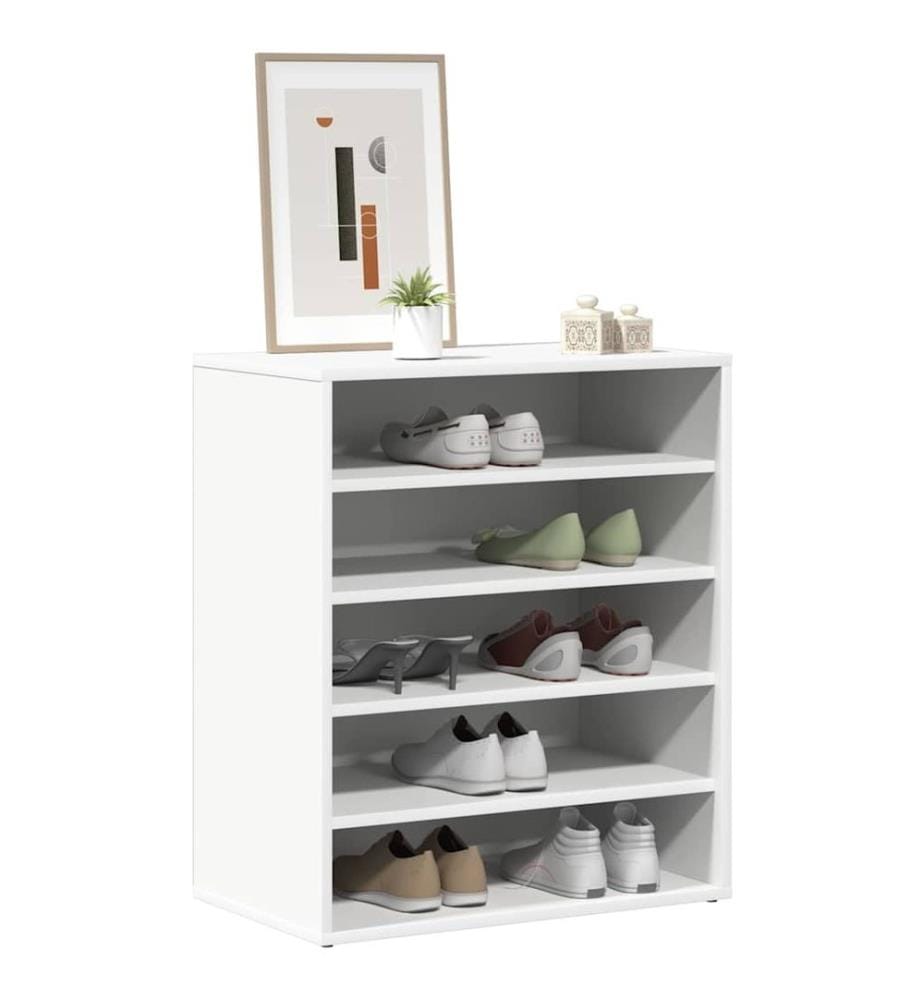 Schuhschrank Weiss 60x35x70 cm Holzwerkstoff