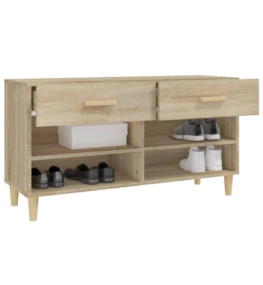 Schuhschrank Sonoma-Eiche 102x35x55 cm Holzwerkstoff