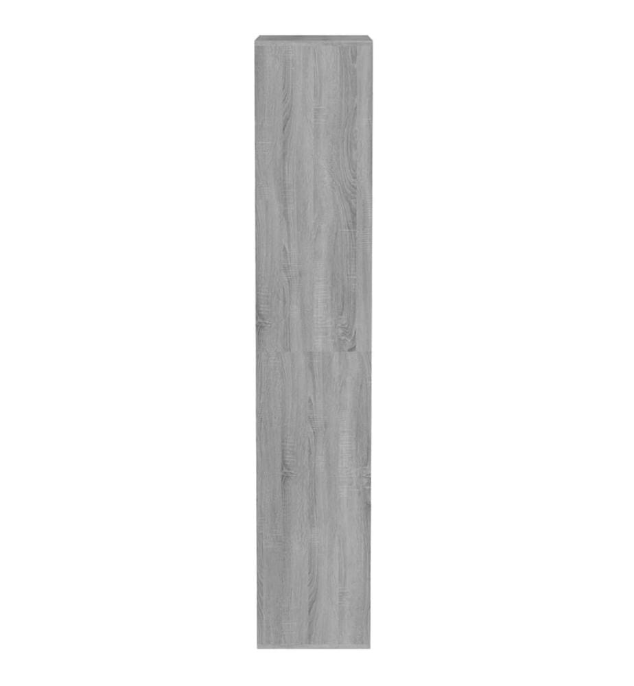 Schuhregal Grau Sonoma 54x34x183 cm Holzwerkstoff