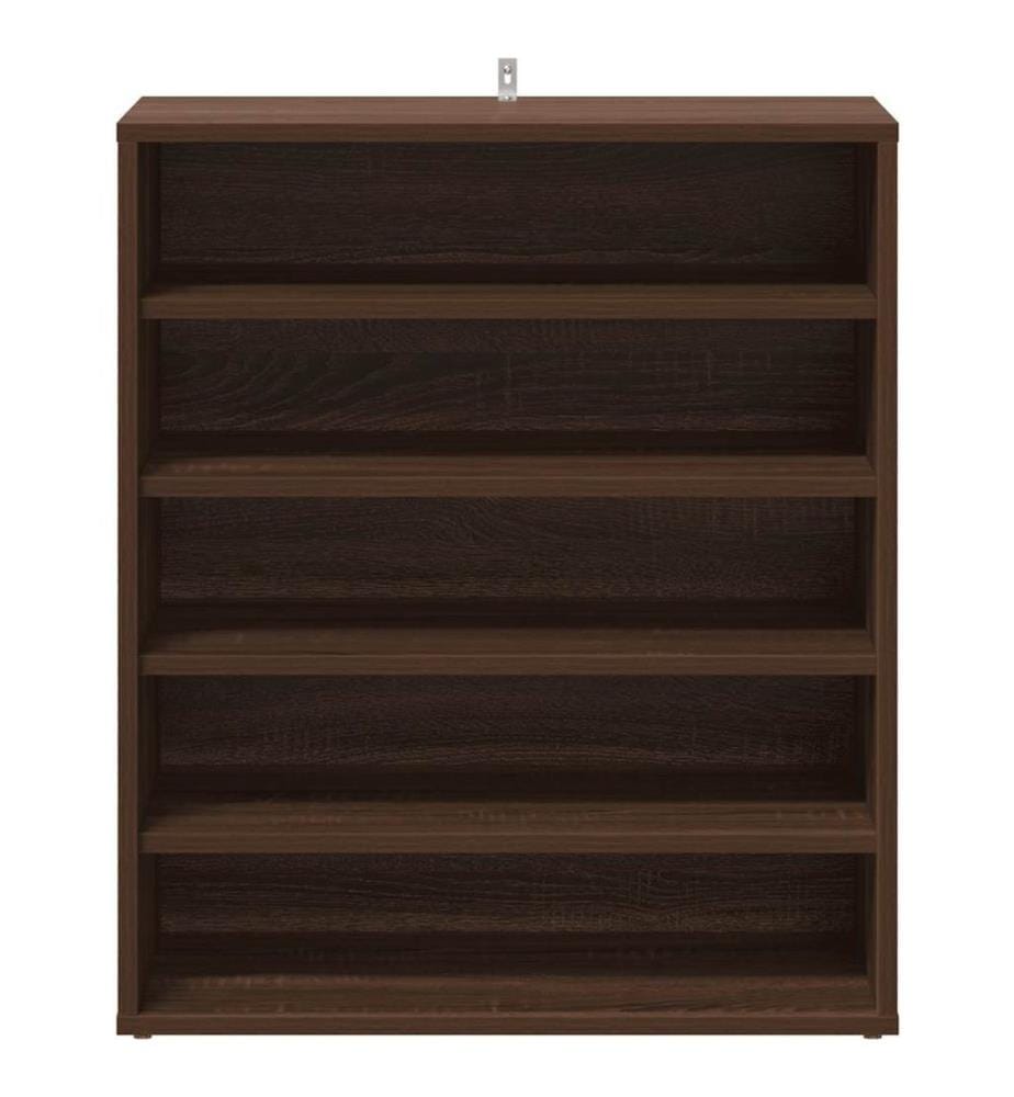 Schuhschrank Braun Eichen-Optik 60x35x70 cm Holzwerkstoff